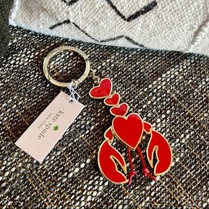 NEW✨Kate Spade Love Lobster Key Fob Bag Charm